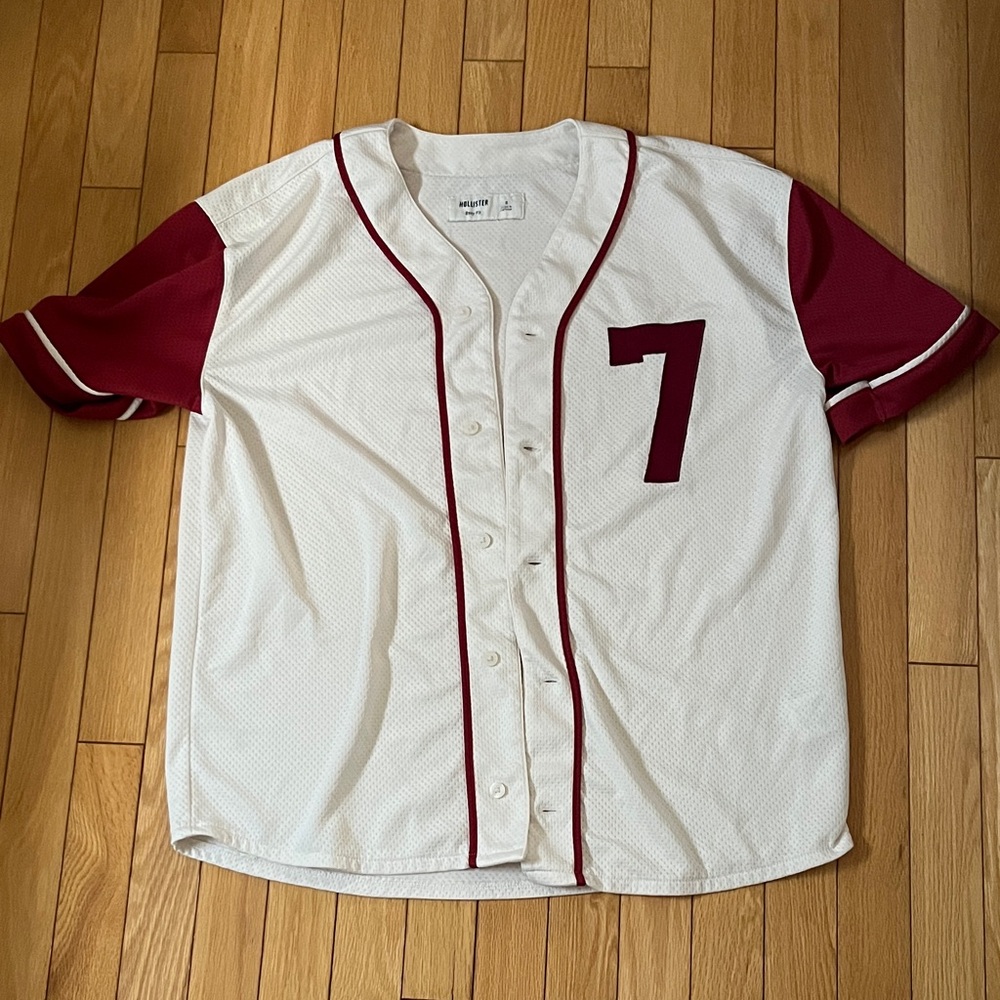 Hollister Boxy Fit Baseball Jersey